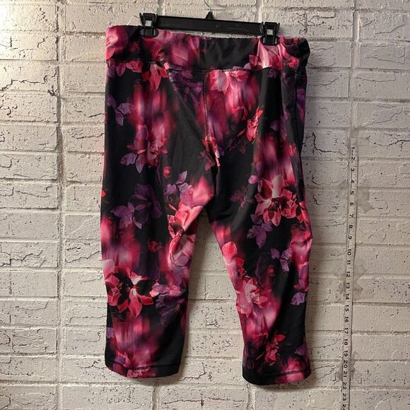 🌸 Danskin Move Floral Capri Leggings XXL Plus Size - Picture 5 of 11